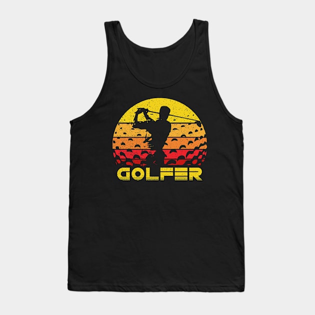 Golf Vintage Golfer Tank Top by DARSHIRTS